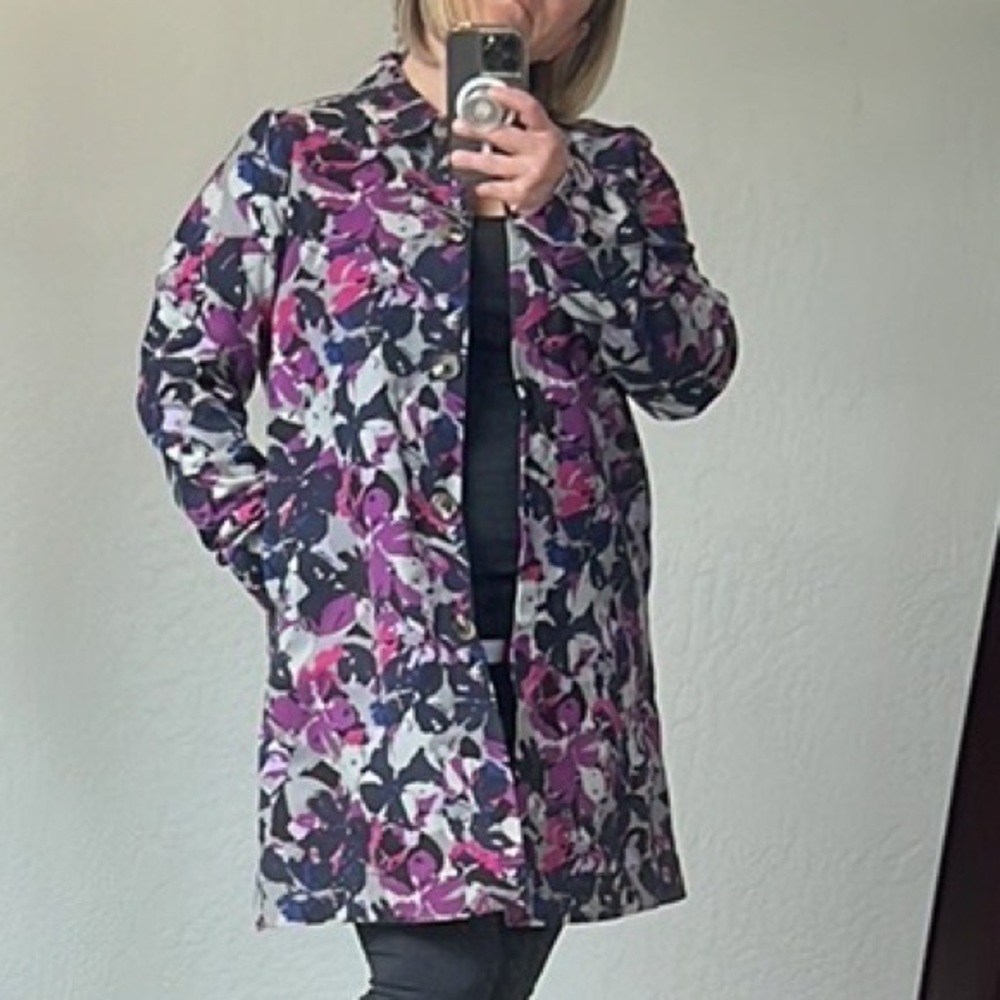 THAKOON
FOR
TARGET floral Long jacket size large